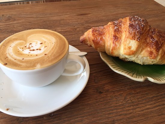 Croissant and coffee